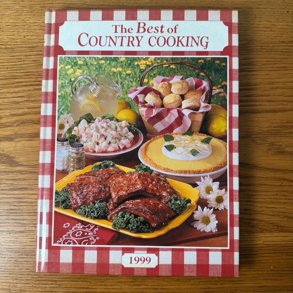 The Best of Country Cooking 1999 Reiman Publications Hardcover Cookbook Gingham